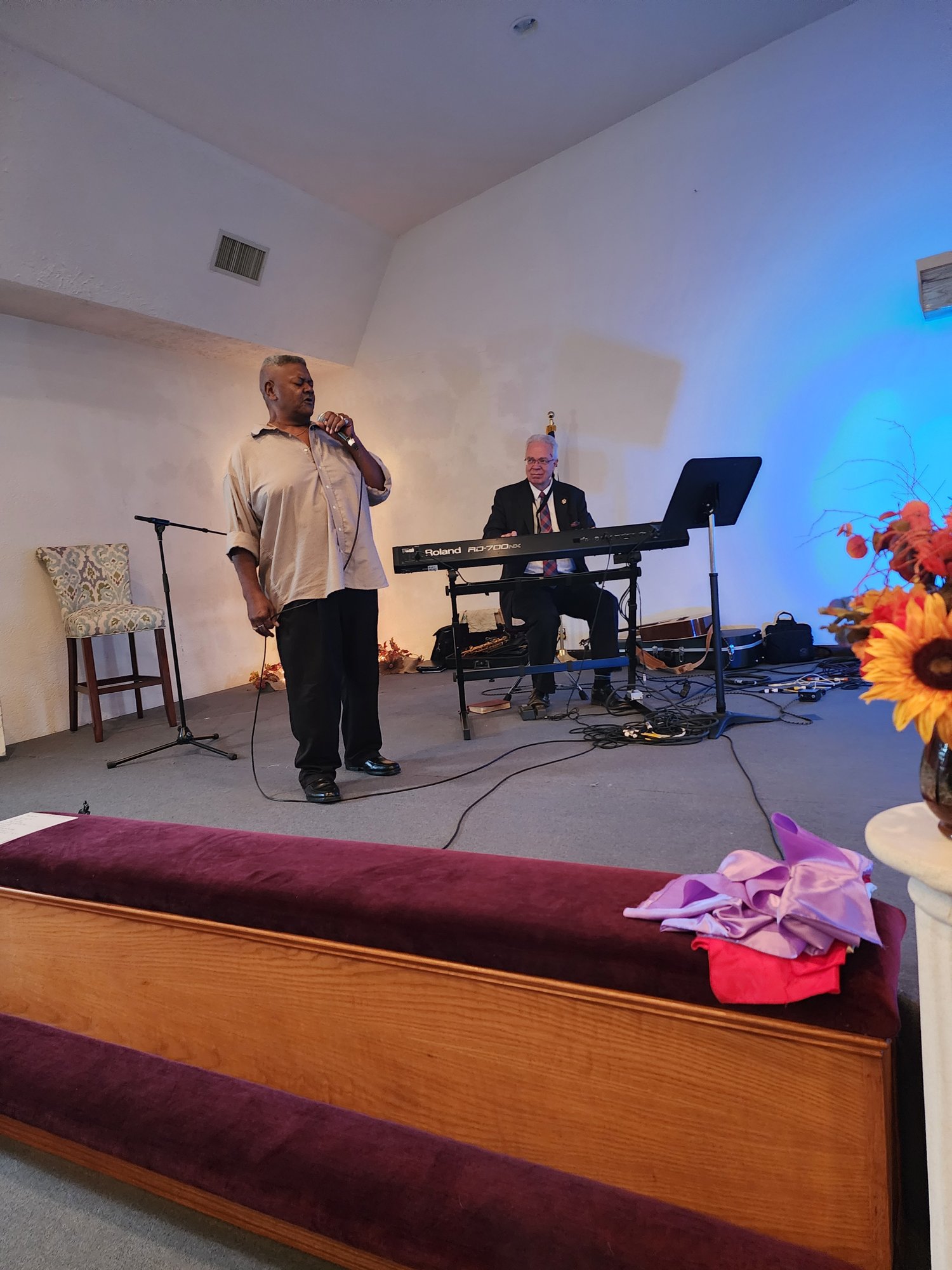 Answan serving at A New Beginning Church