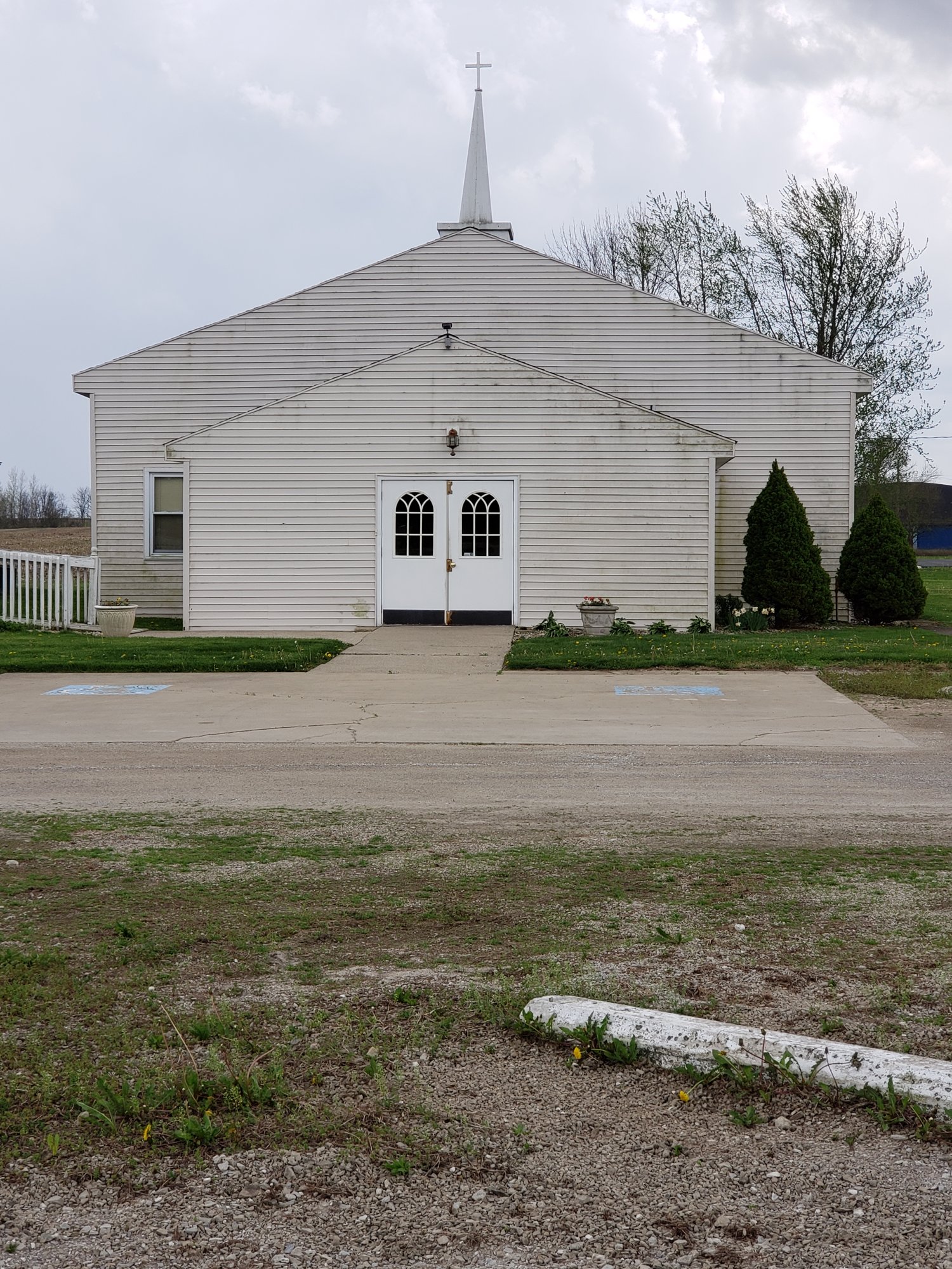 A New Beginning Church building exterior in Rushville, Indiana